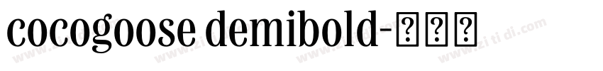 cocogoose demibold字体转换
